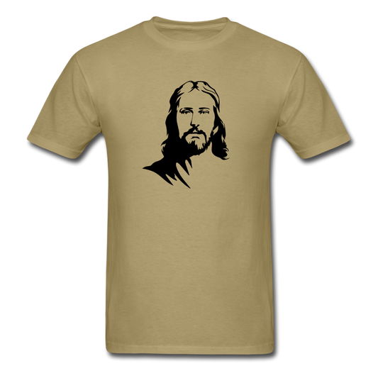 Unisex Classic Jesus T-Shirt - khaki