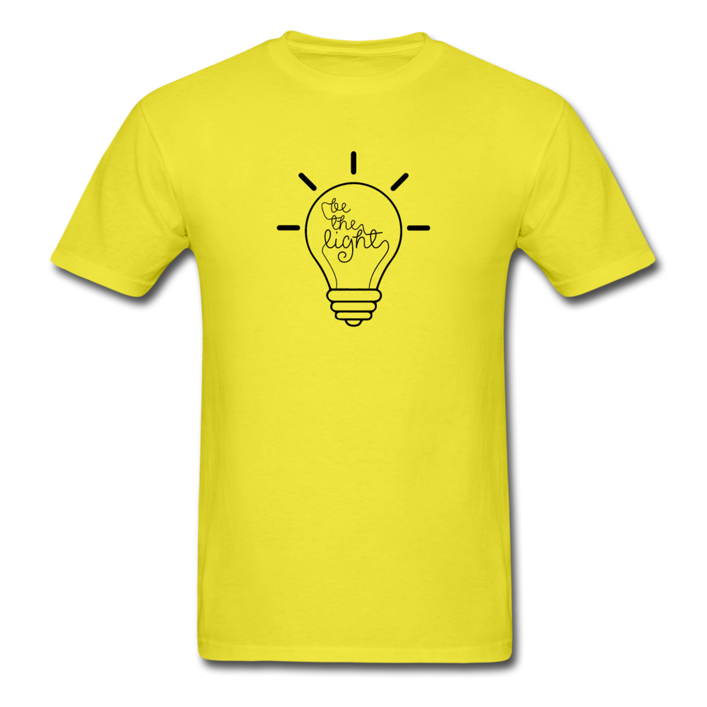 Unisex Classic Be the Light T-Shirt - yellow