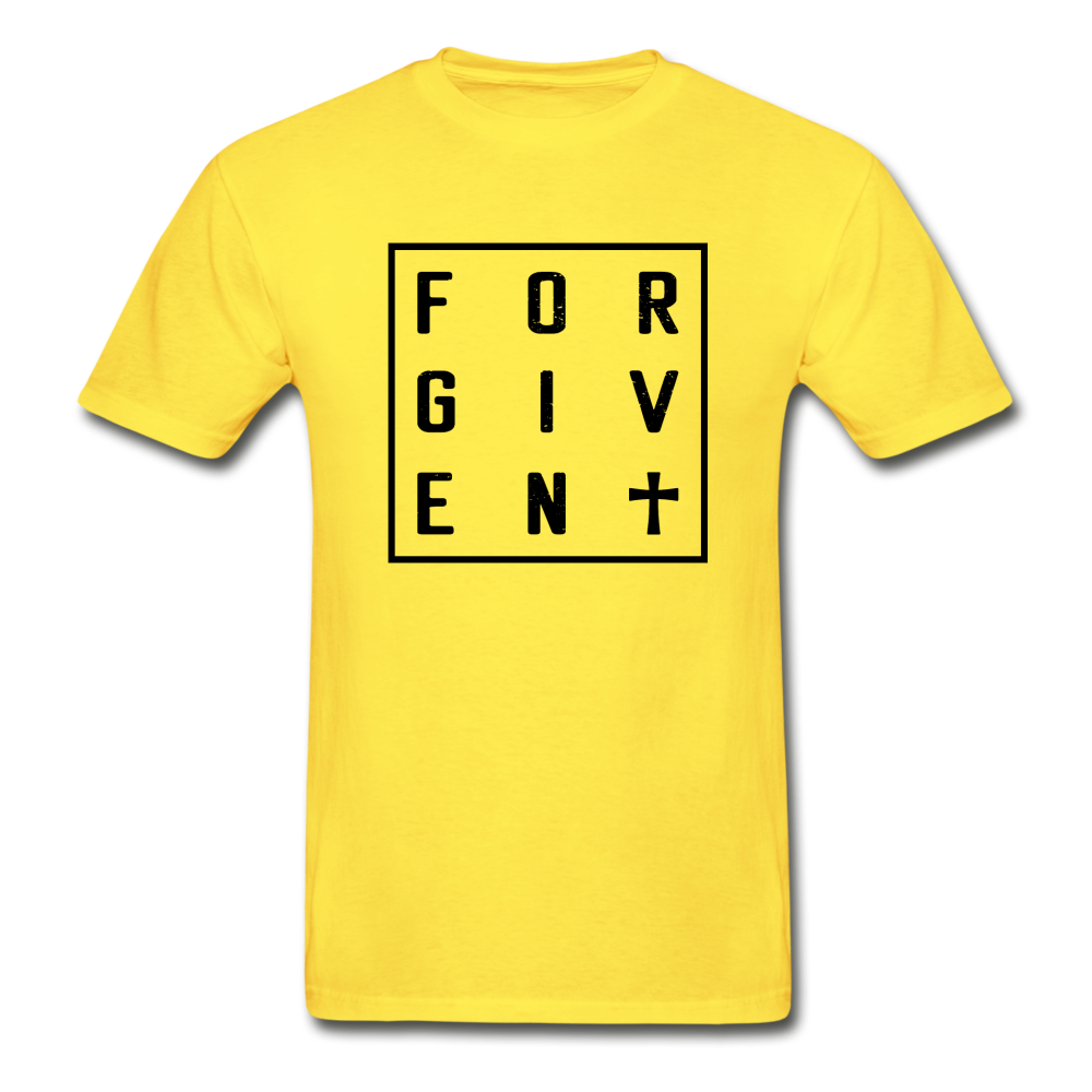 Hanes Adult Tagless Forgiven T-Shirt - yellow