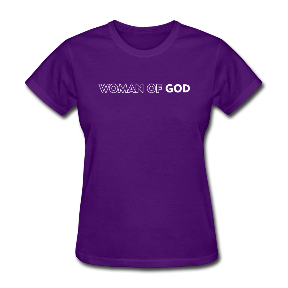 Women's Woman of God T-Shirt - purple