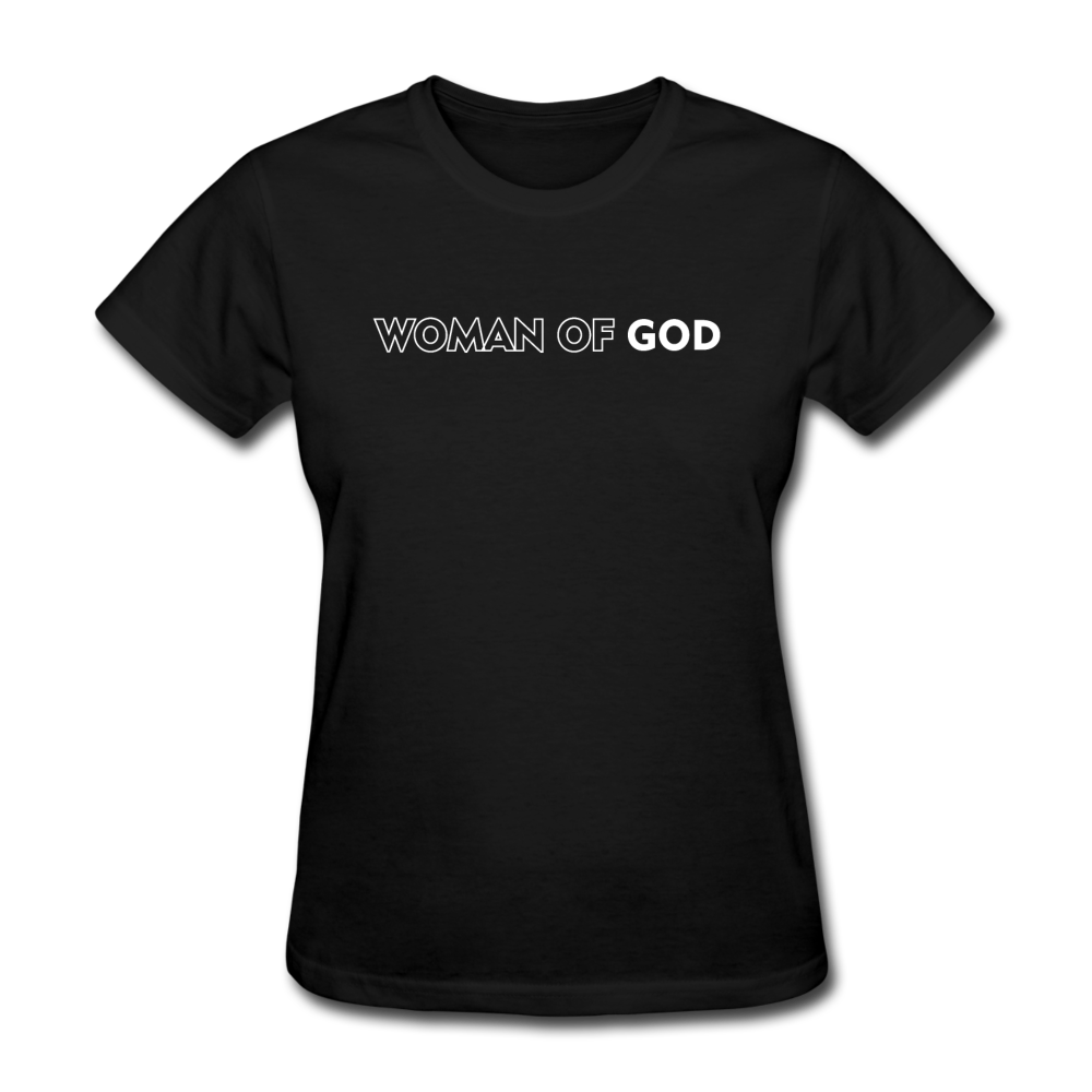 Women's Woman of God T-Shirt - black