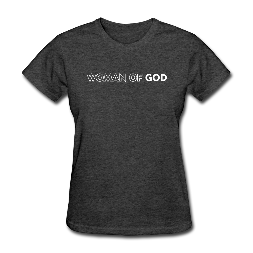 Women's Woman of God T-Shirt - heather black