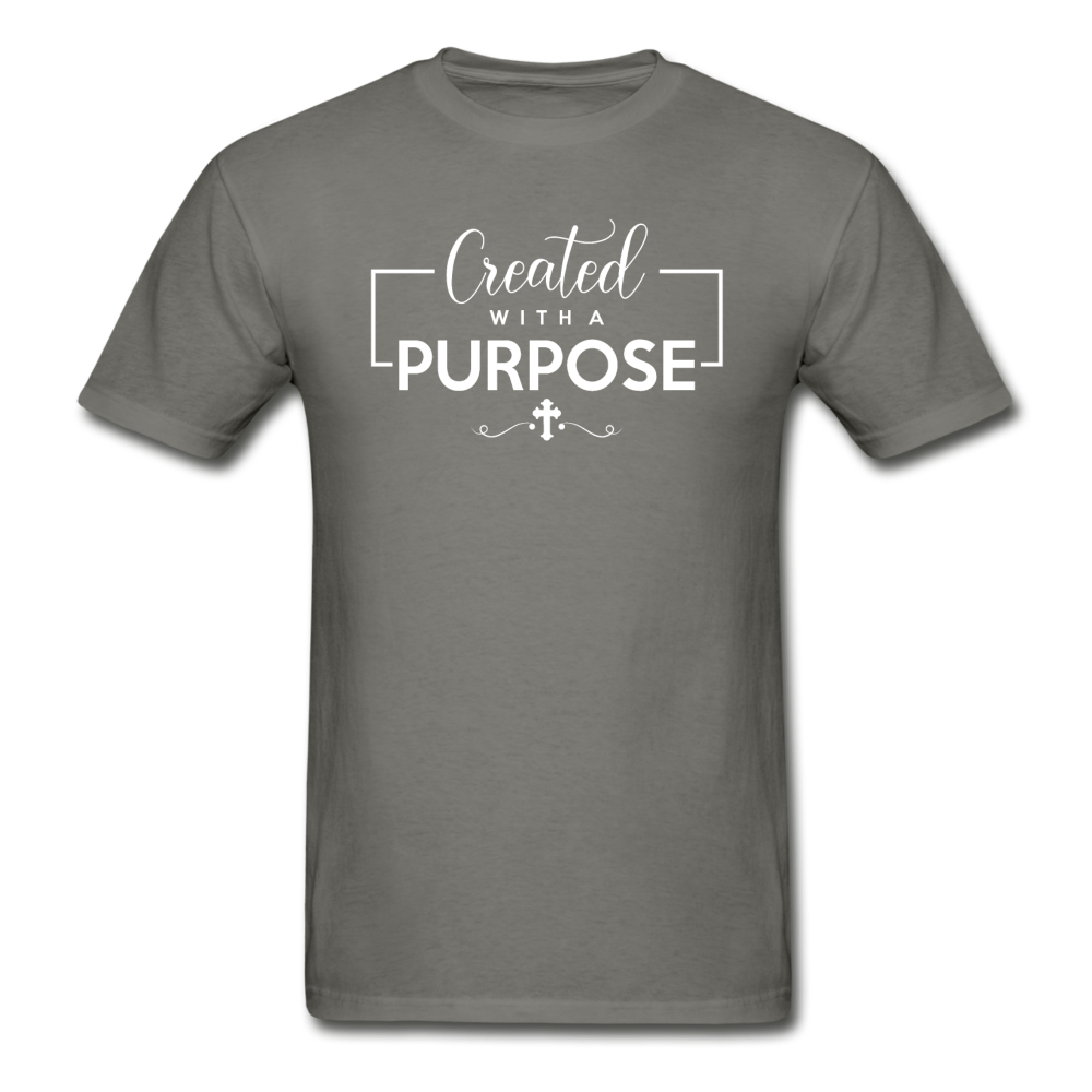 Gildan Ultra Cotton Adult Created With a Purpose T-Shirt - charcoal
