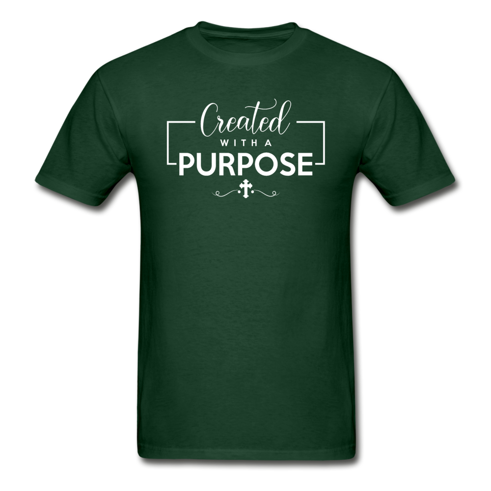 Gildan Ultra Cotton Adult Created With a Purpose T-Shirt - forest green