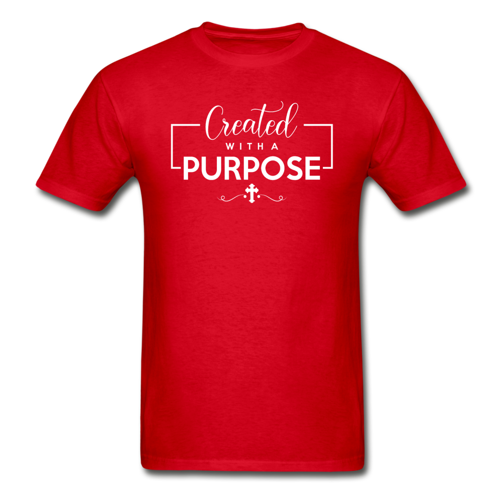 Gildan Ultra Cotton Adult Created With a Purpose T-Shirt - red