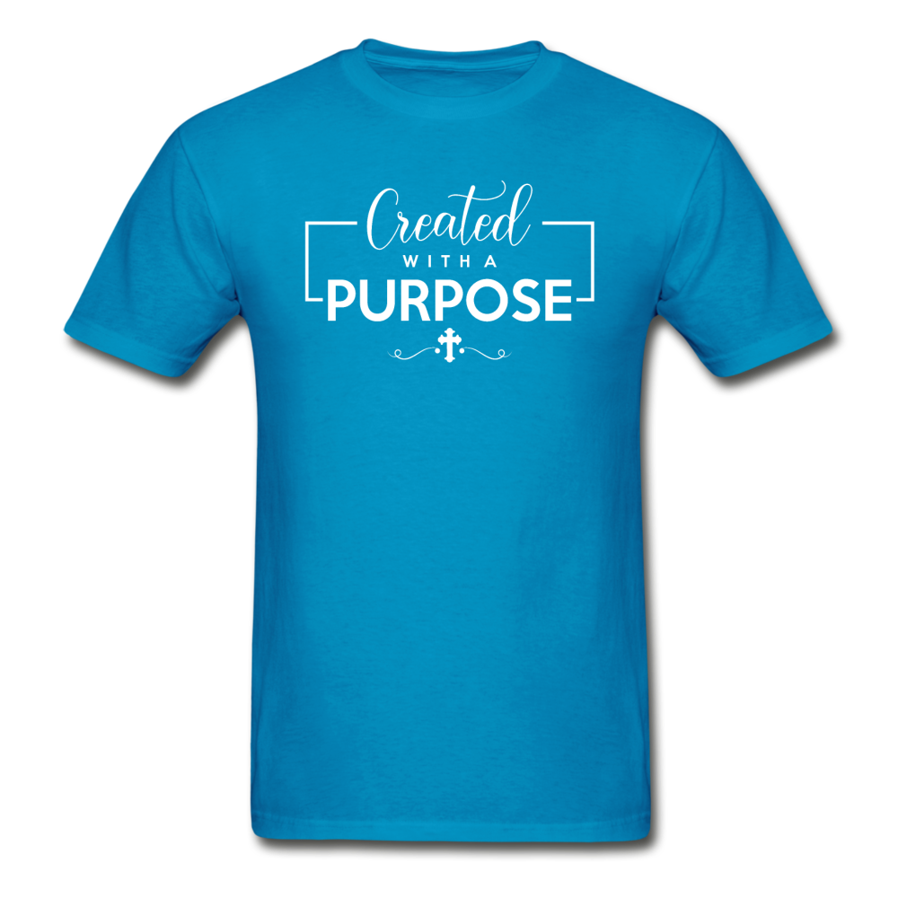 Gildan Ultra Cotton Adult Created With a Purpose T-Shirt - turquoise