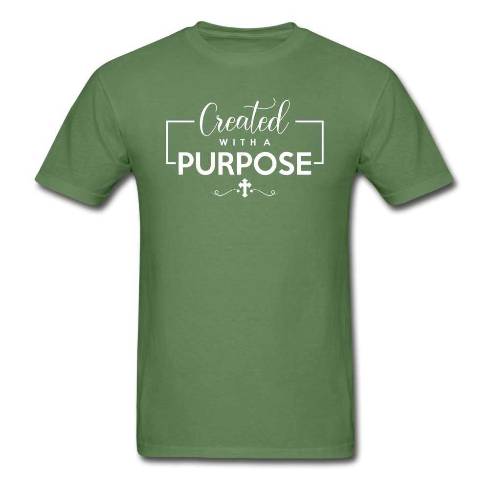 Gildan Ultra Cotton Adult Created With a Purpose T-Shirt - military green