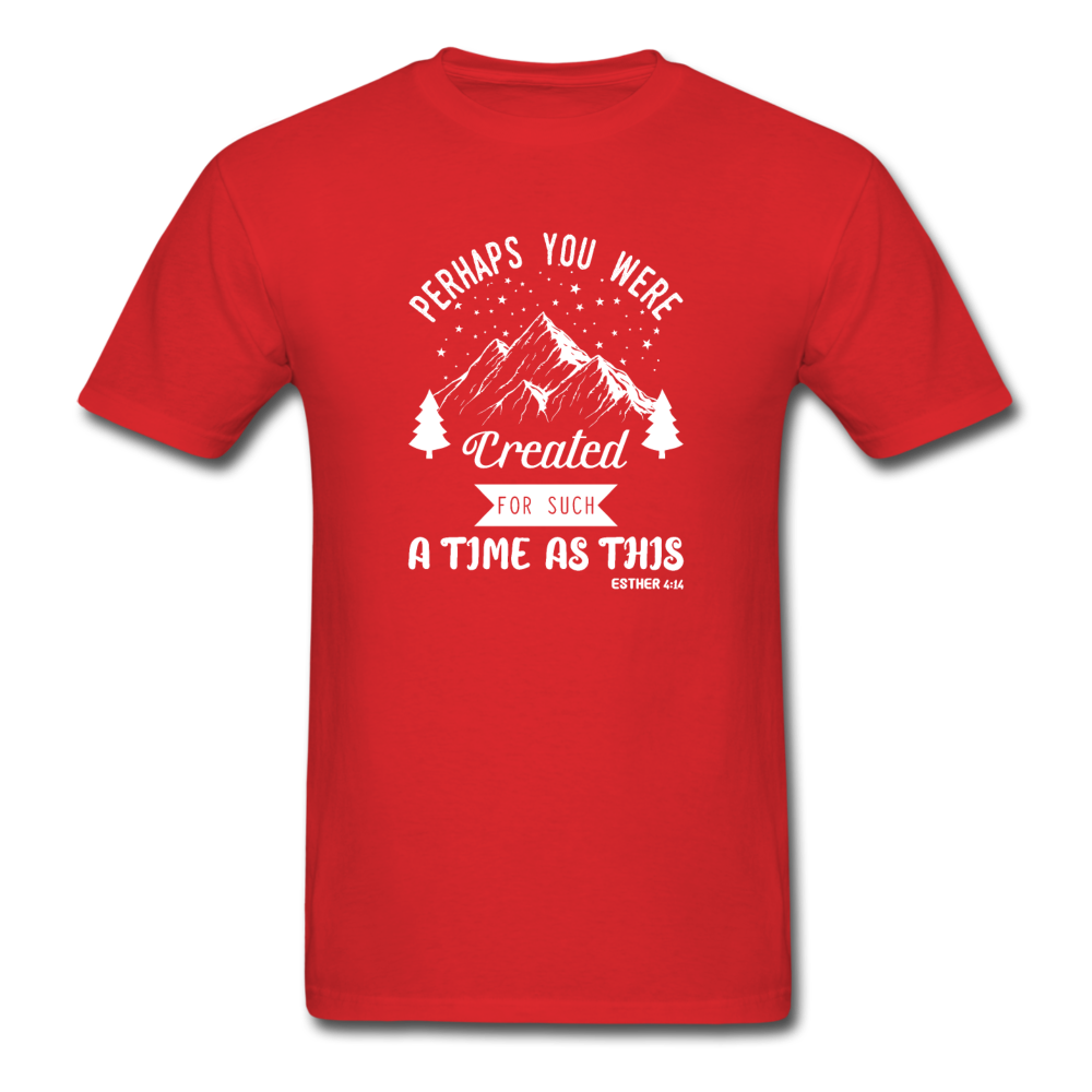 Unisex Classic Created for a Time T-Shirt - red