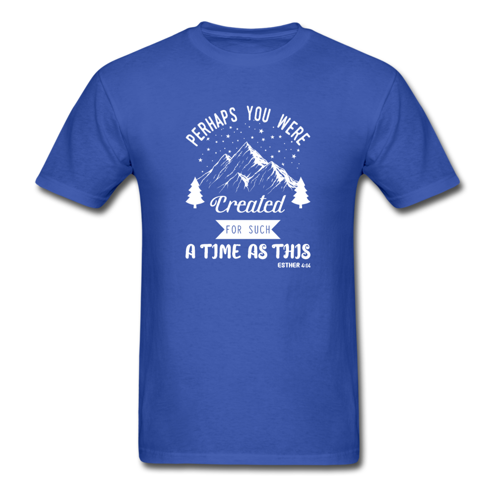 Unisex Classic Created for a Time T-Shirt - royal blue