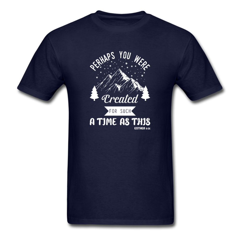 Unisex Classic Created for a Time T-Shirt - navy