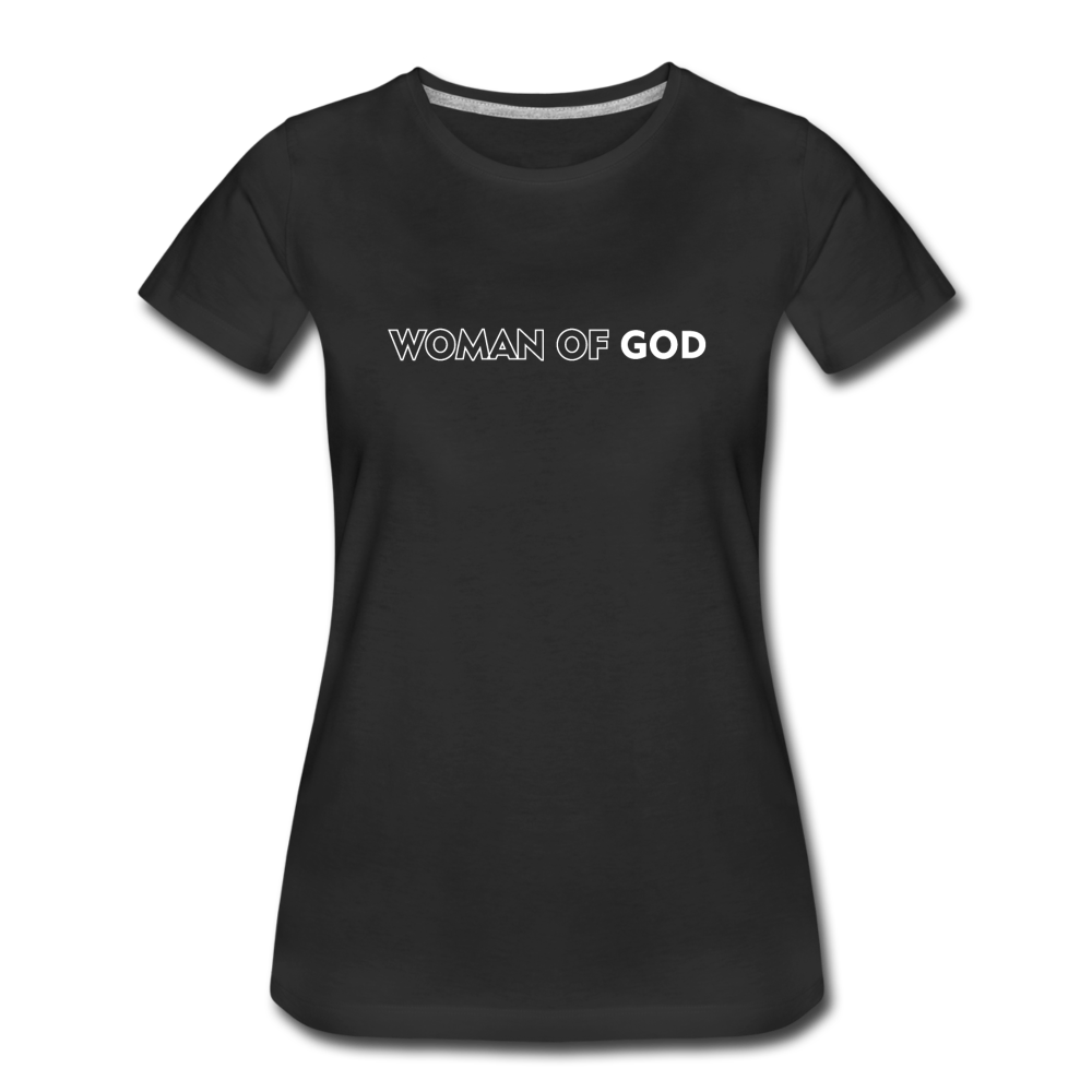 Women’s Premium Woman of God T-Shirt - black