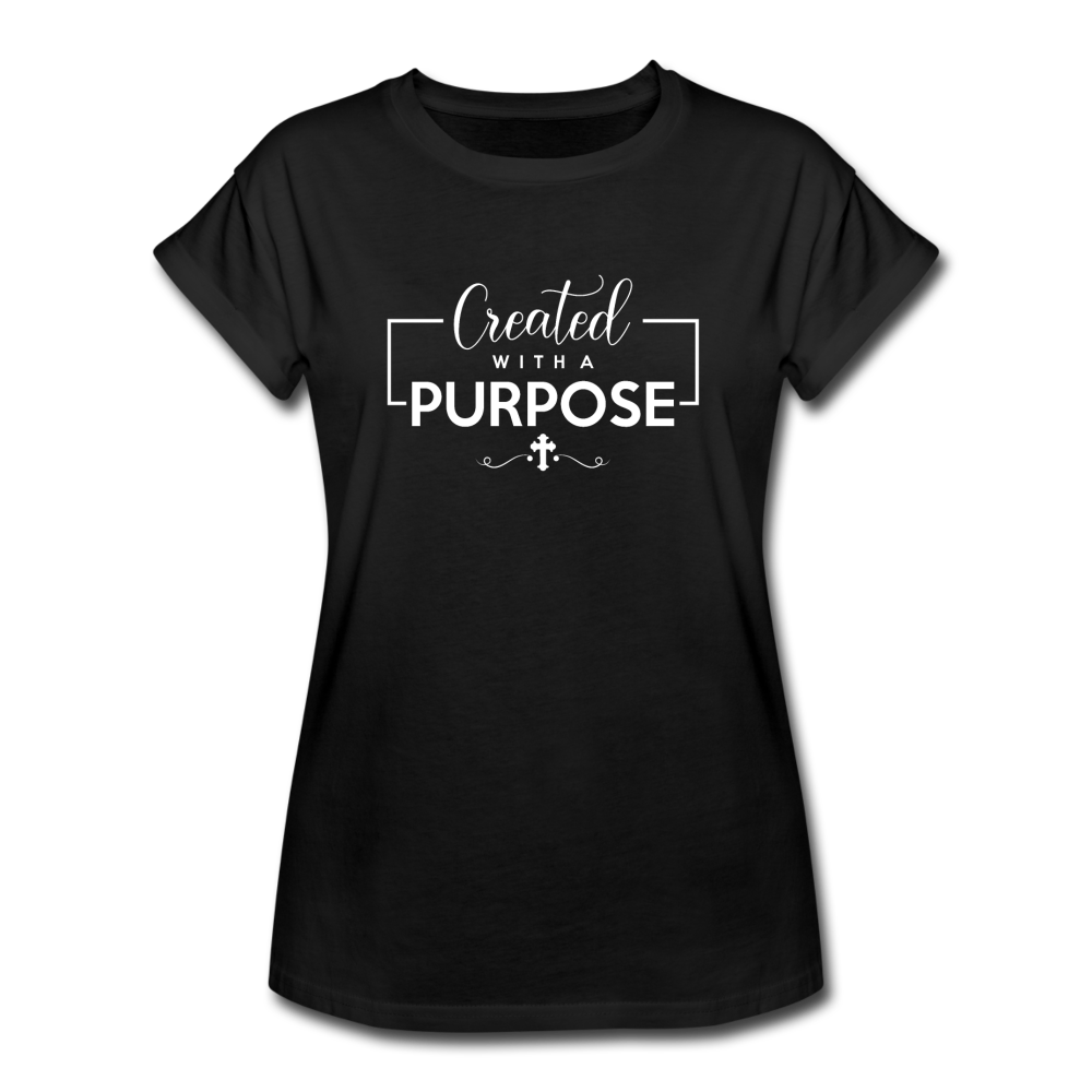 Women's Relaxed Fit Created With a Purpose T-Shirt - black
