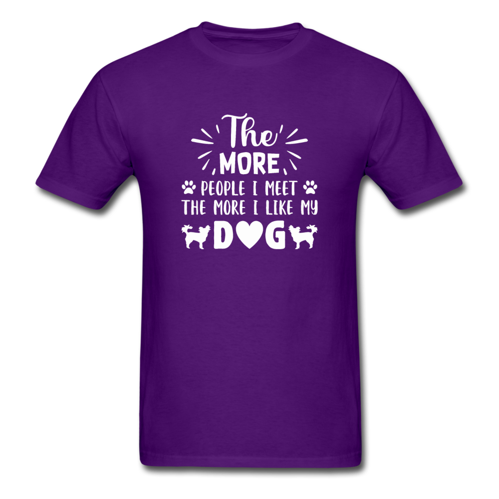 Unisex Classic People Dog T-Shirt - purple