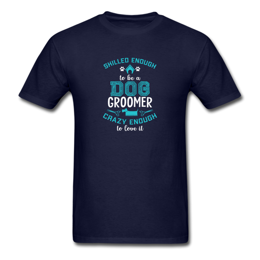 Unisex Classic Dog Groomer T-Shirt - navy