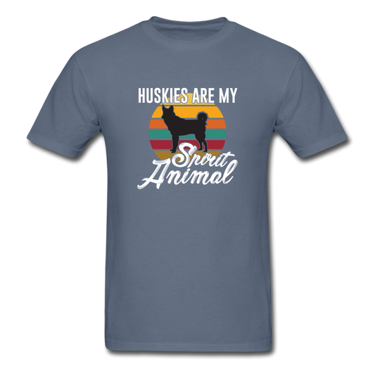 Unisex Classic Husky Spirit Animal T-Shirt - denim