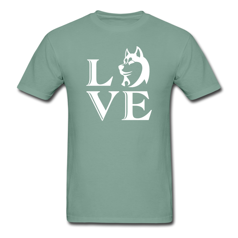Unisex ComfortWash Garment Dyed Love Dog T-Shirt - seafoam green