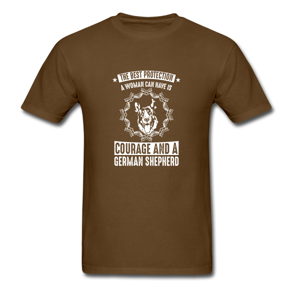 Unisex Classic German Shepherd T-Shirt - brown