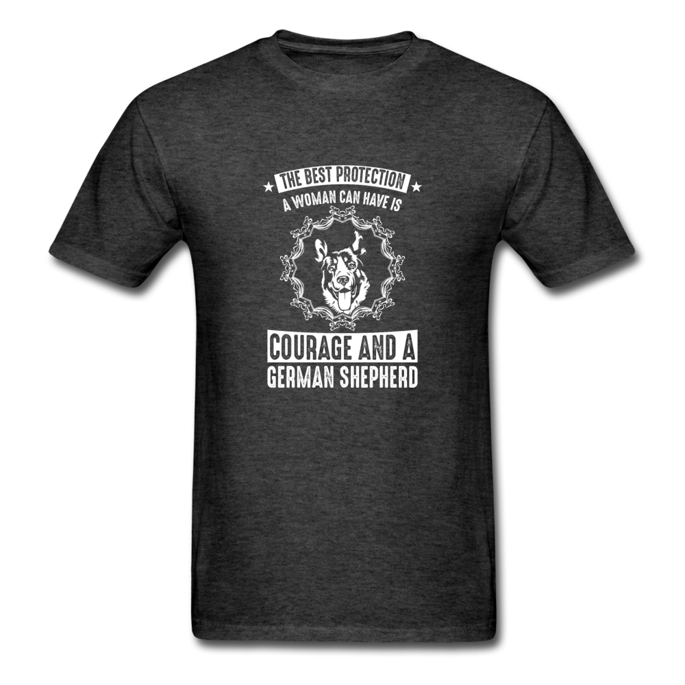 Unisex Classic German Shepherd T-Shirt - heather black