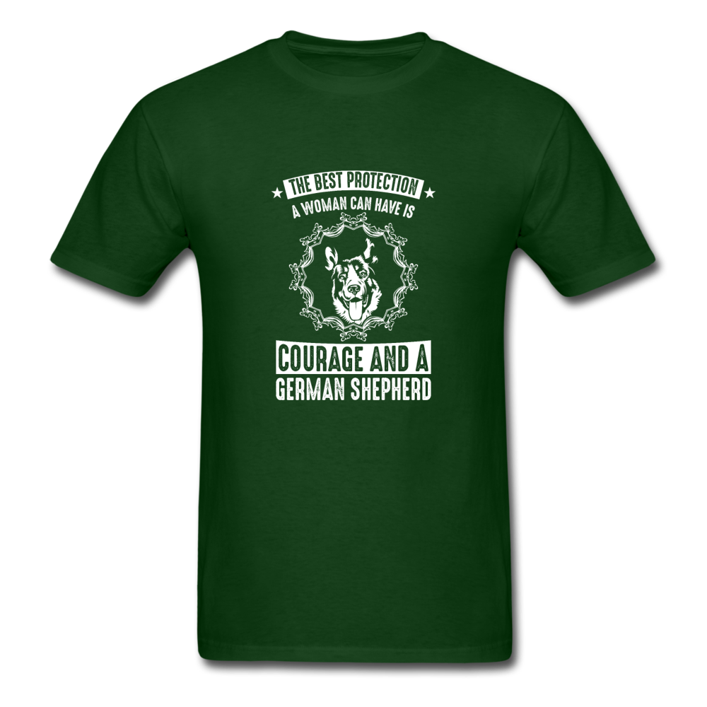 Unisex Classic German Shepherd T-Shirt - forest green