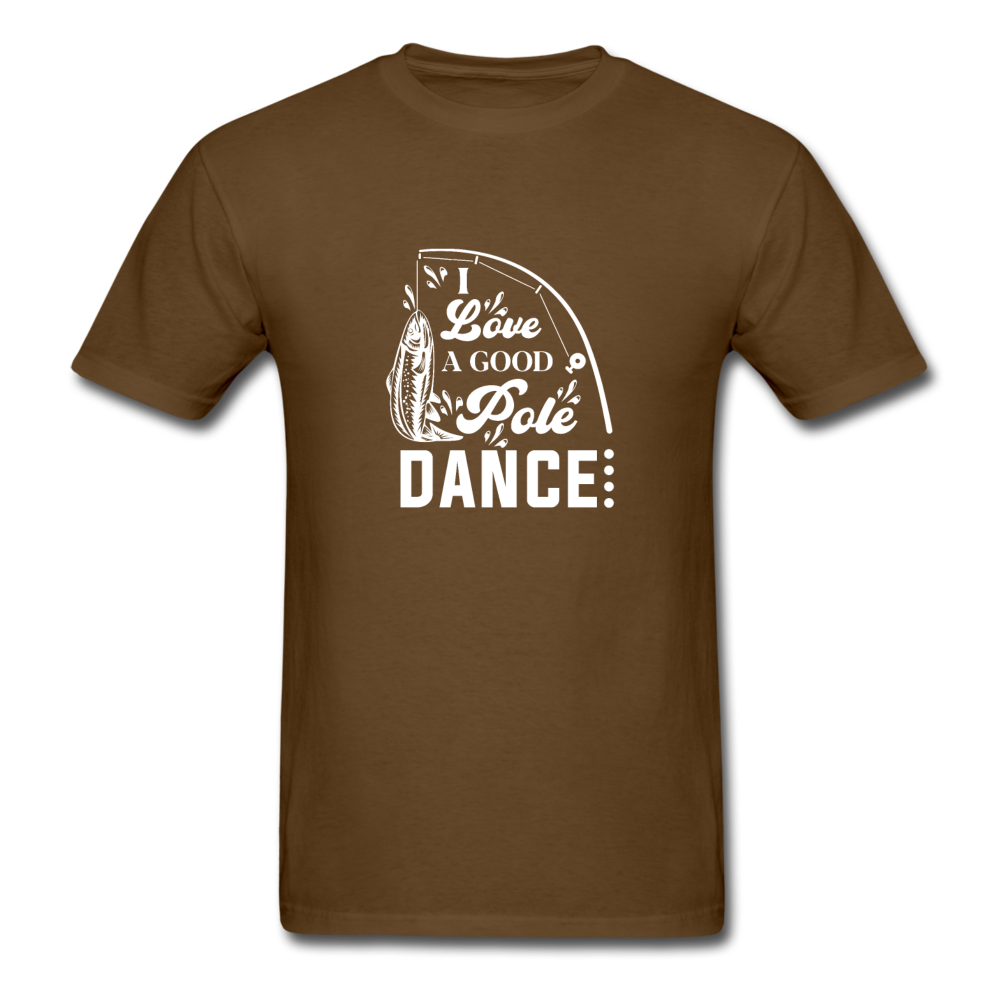 Unisex Classic Pole Dance T-Shirt - brown