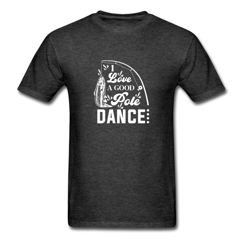 Unisex Classic Pole Dance T-Shirt - heather black