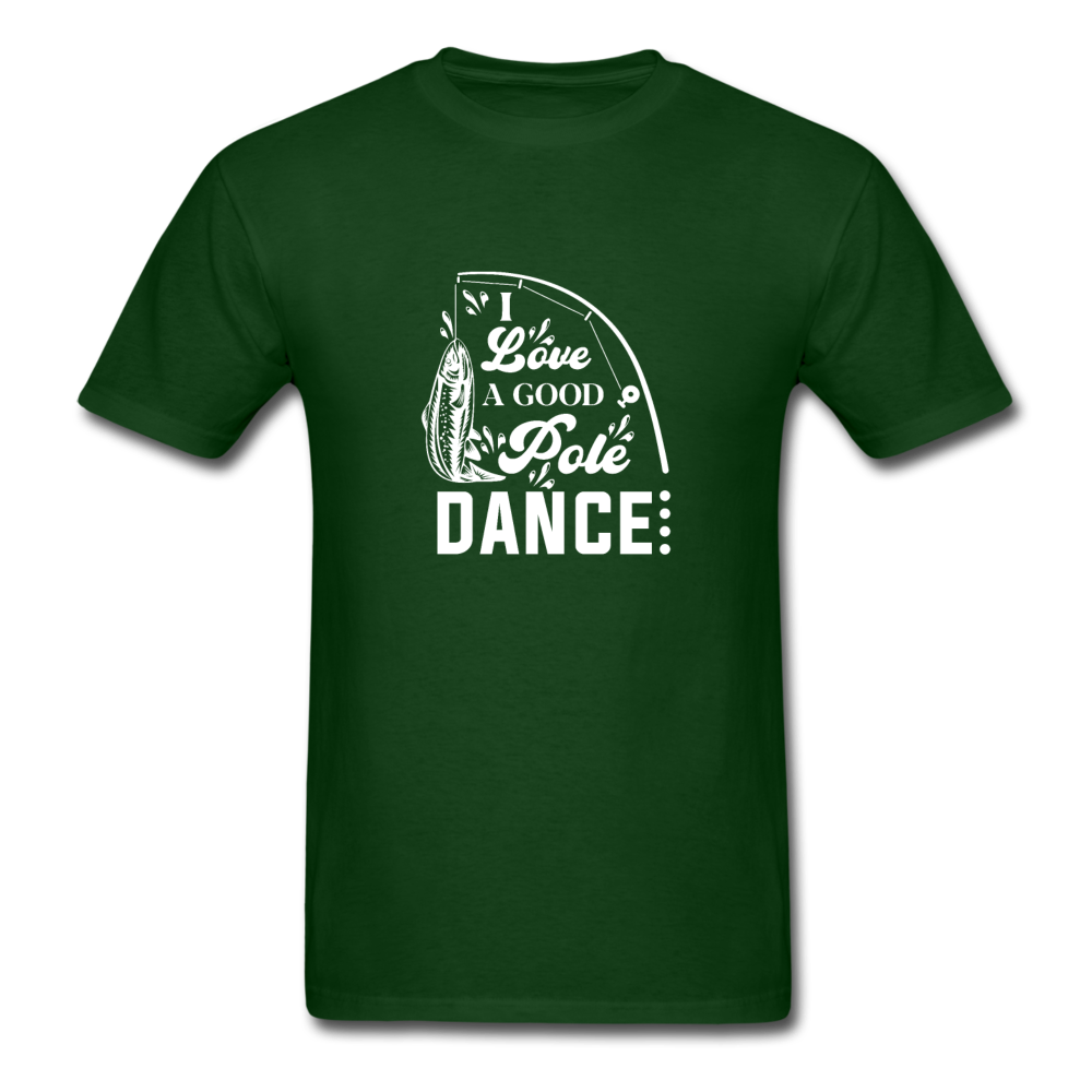 Unisex Classic Pole Dance T-Shirt - forest green