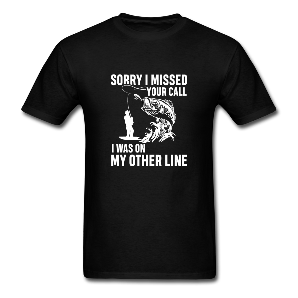 Unisex Classic Missed Your Call T-Shirt - black