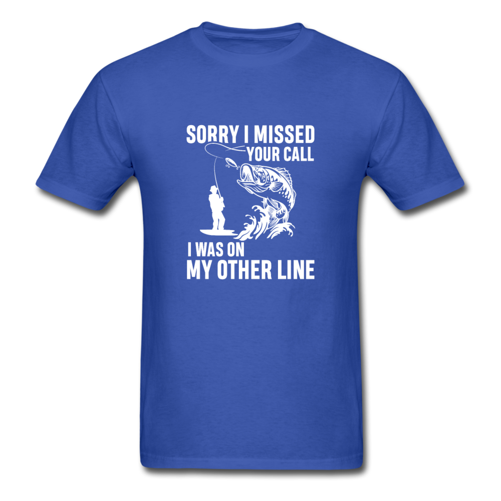 Unisex Classic Missed Your Call T-Shirt - royal blue