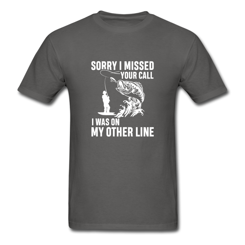 Unisex Classic Missed Your Call T-Shirt - charcoal