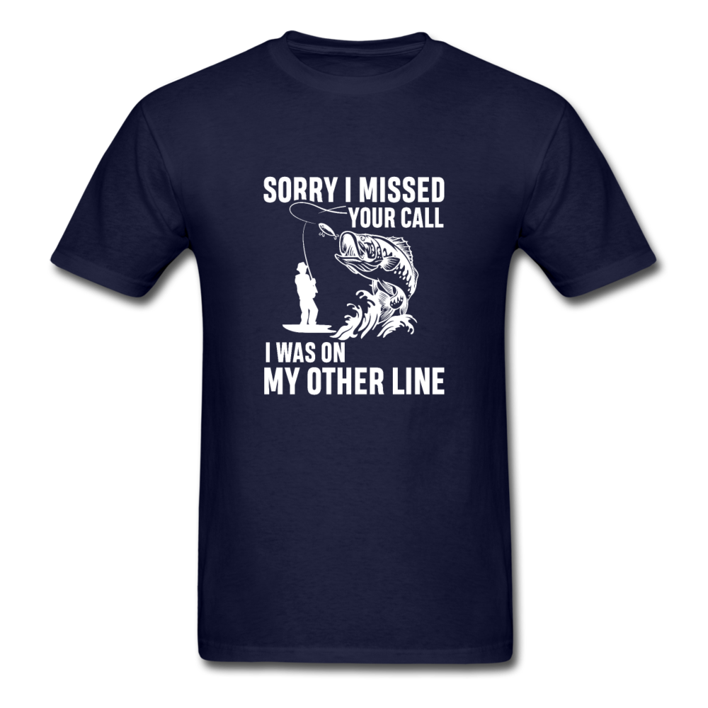 Unisex Classic Missed Your Call T-Shirt - navy
