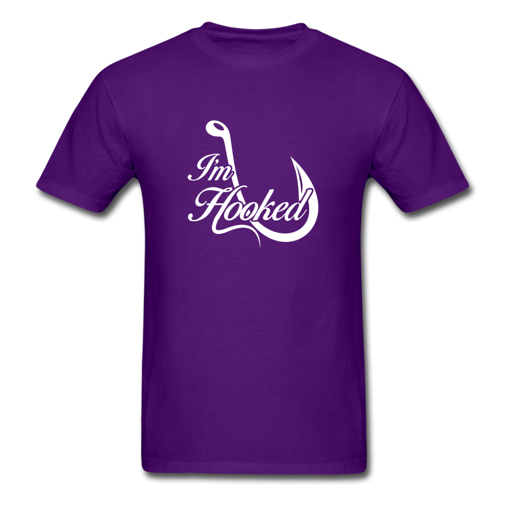 Unisex Classic I'm Hooked T-Shirt - purple