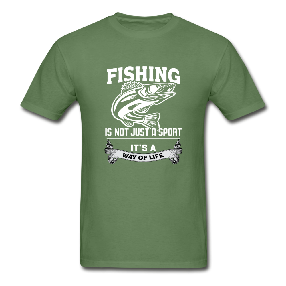 Gildan Ultra Cotton Adult Way of Life T-Shirt - military green