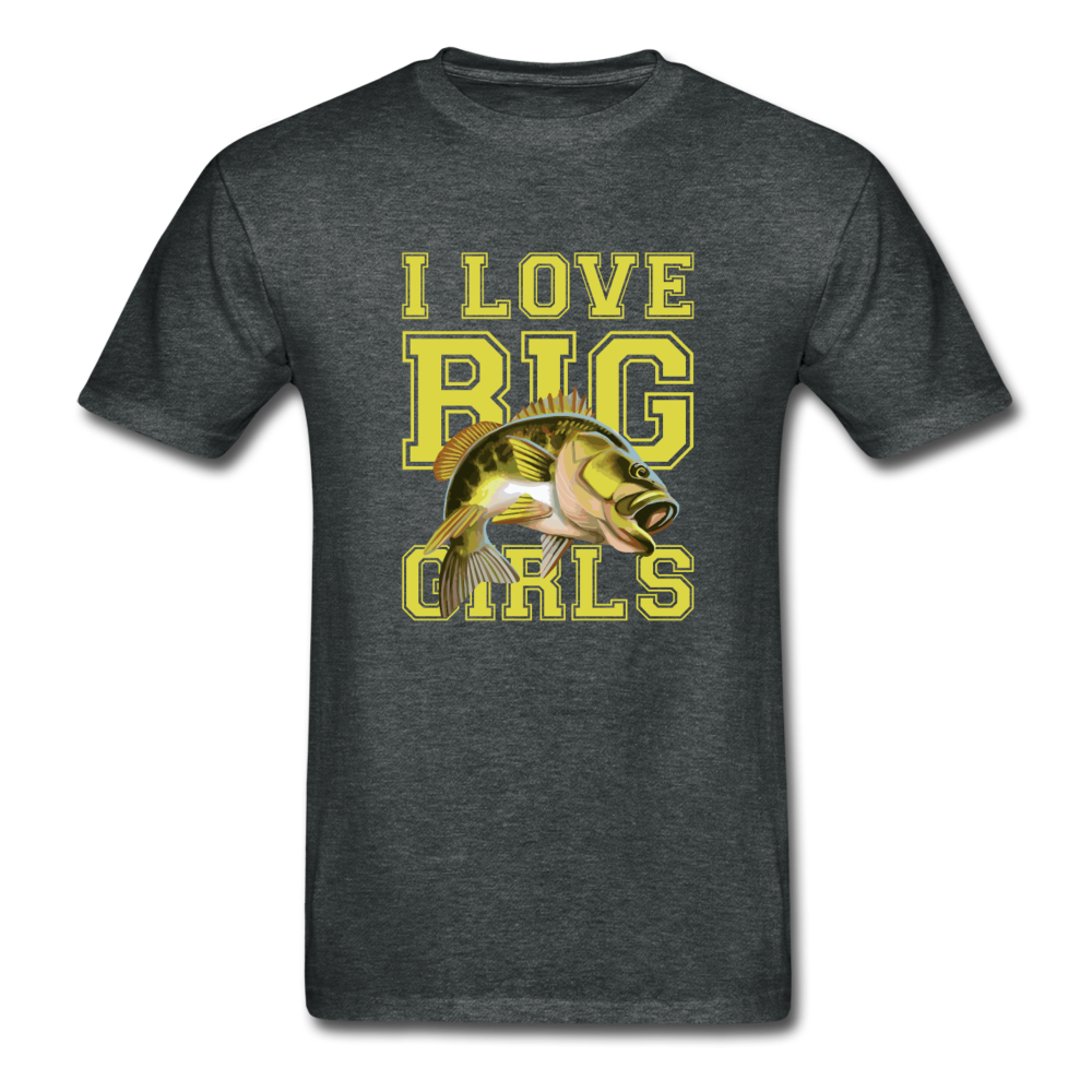 Gildan Ultra Cotton Adult Love Big Girls T-Shirt - deep heather