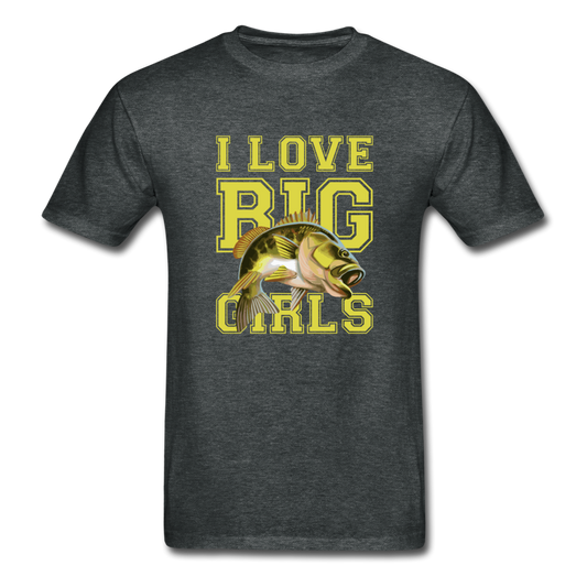 Gildan Ultra Cotton Adult Love Big Girls T-Shirt - deep heather