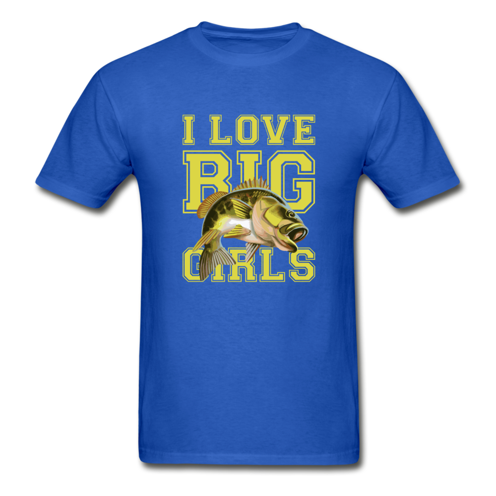 Gildan Ultra Cotton Adult Love Big Girls T-Shirt - royal blue