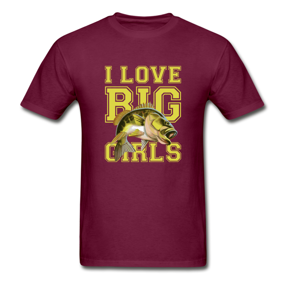 Gildan Ultra Cotton Adult Love Big Girls T-Shirt - burgundy