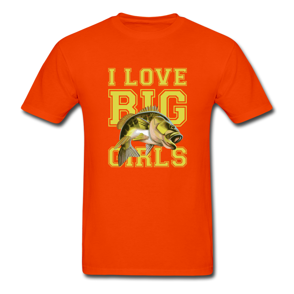 Gildan Ultra Cotton Adult Love Big Girls T-Shirt - orange