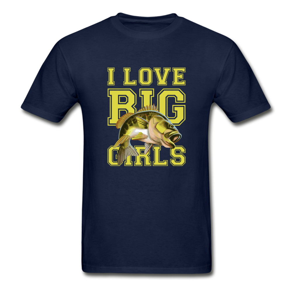 Gildan Ultra Cotton Adult Love Big Girls T-Shirt - navy