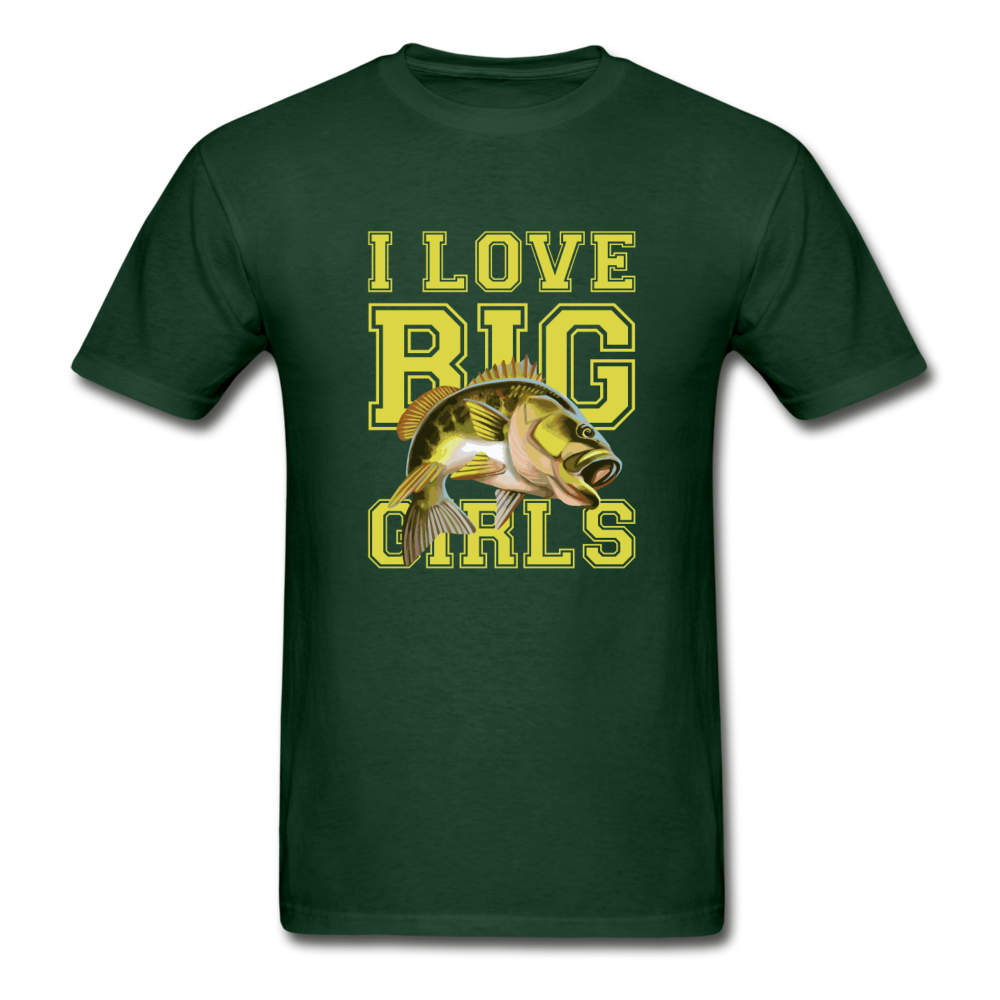 Gildan Ultra Cotton Adult Love Big Girls T-Shirt - forest green