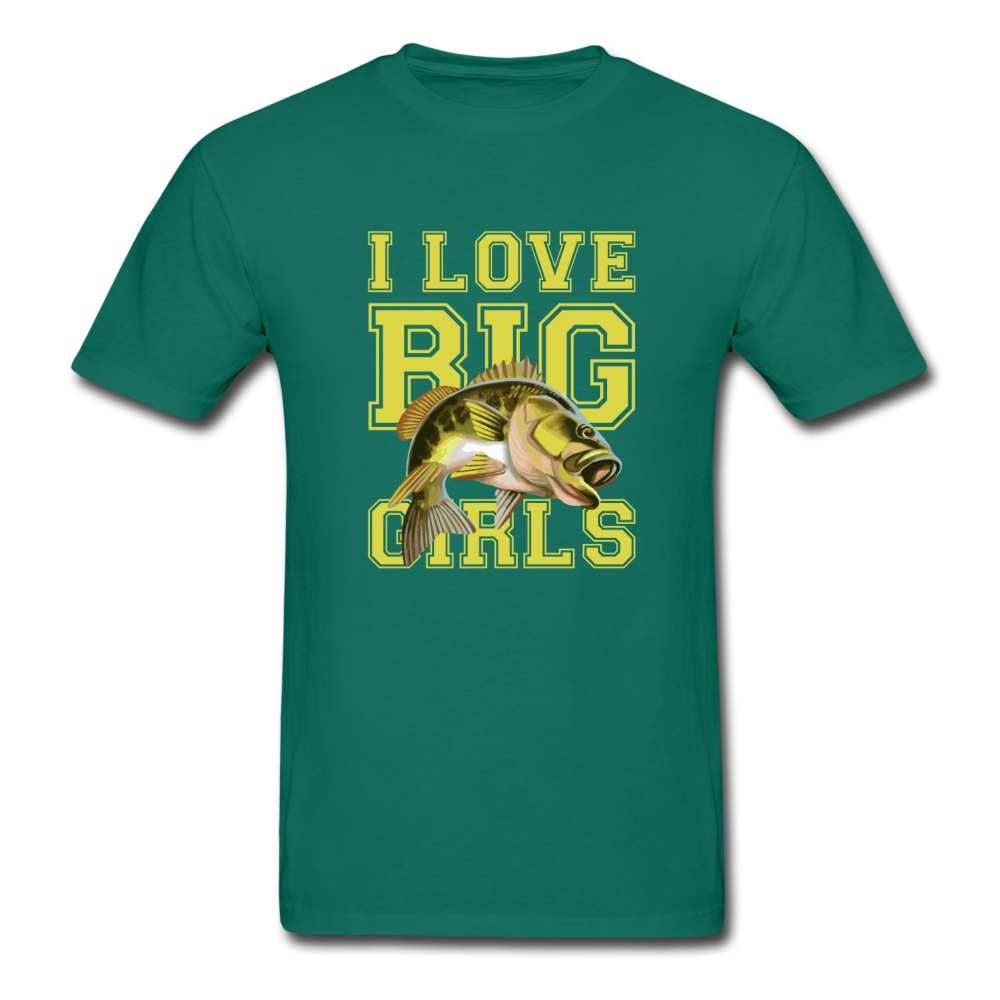 Gildan Ultra Cotton Adult Love Big Girls T-Shirt - petrol