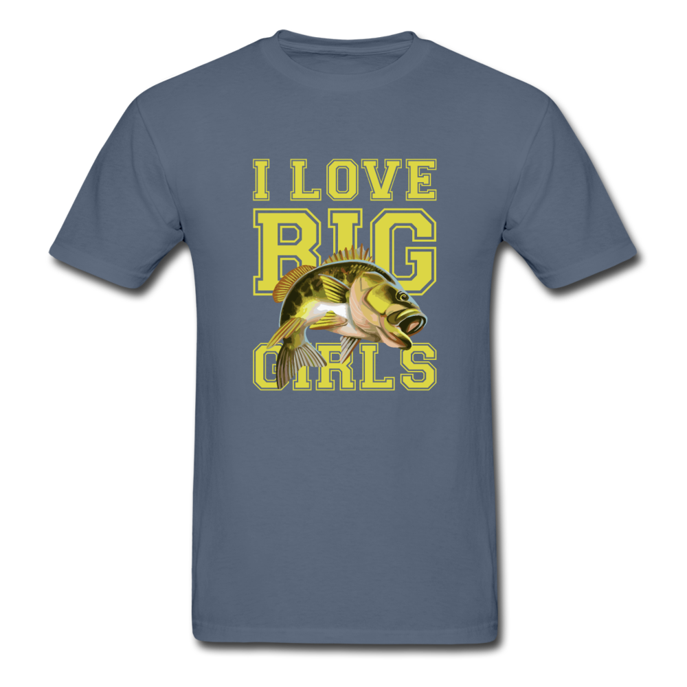 Gildan Ultra Cotton Adult Love Big Girls T-Shirt - denim