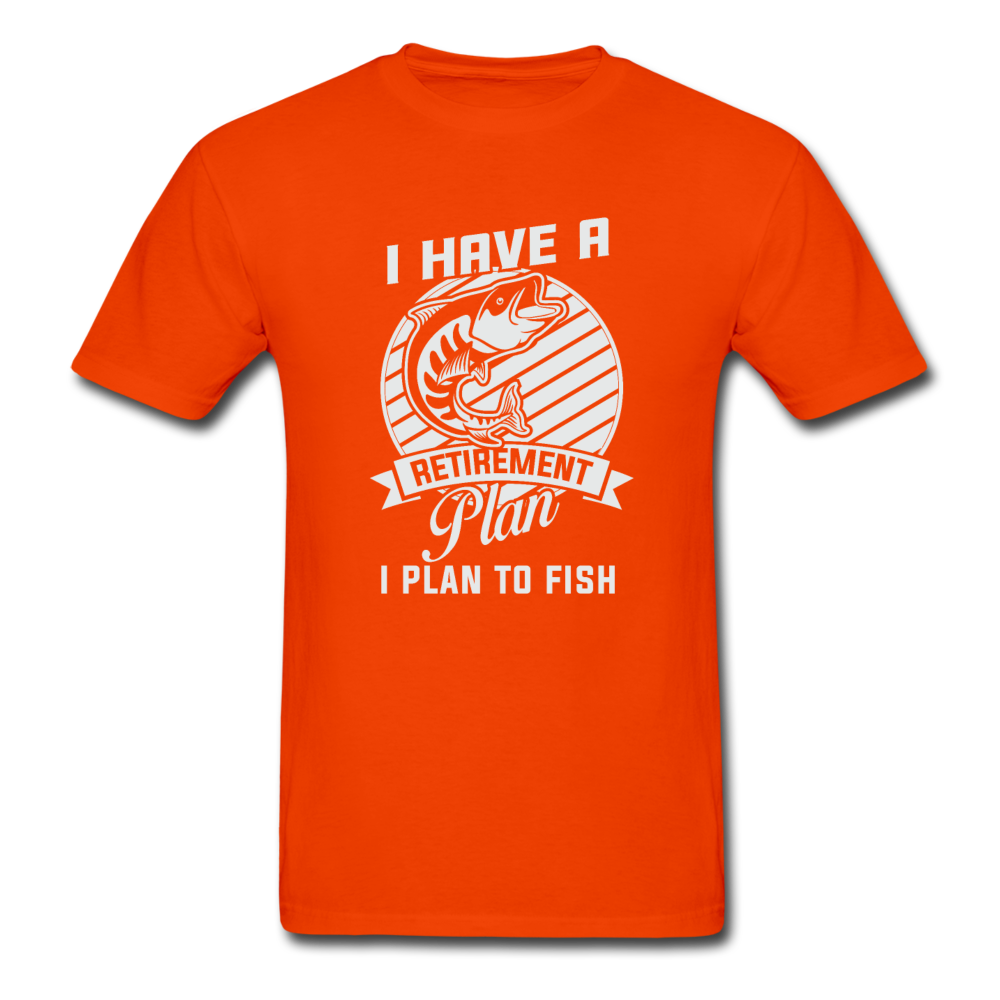Gildan Ultra Cotton Adult Retirement Plan T-Shirt - orange