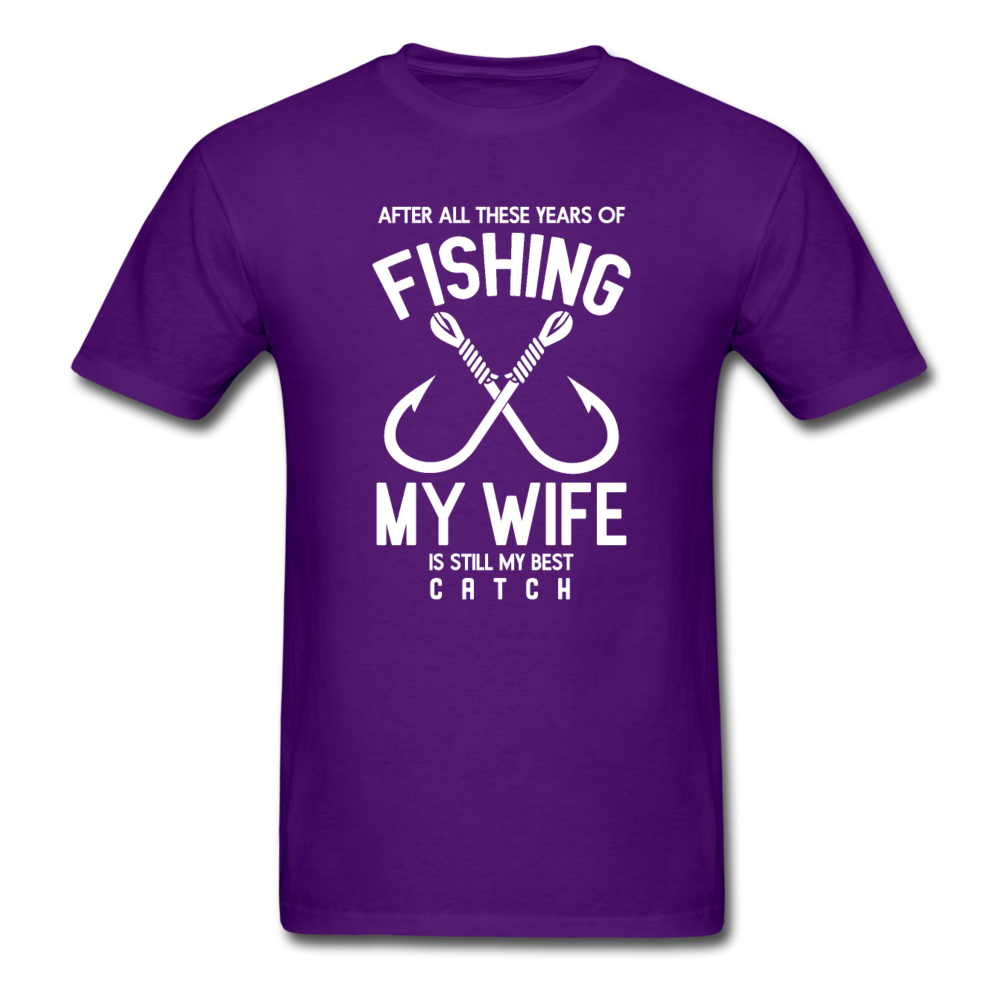 Unisex Classic Wife Best Catch T-Shirt - purple
