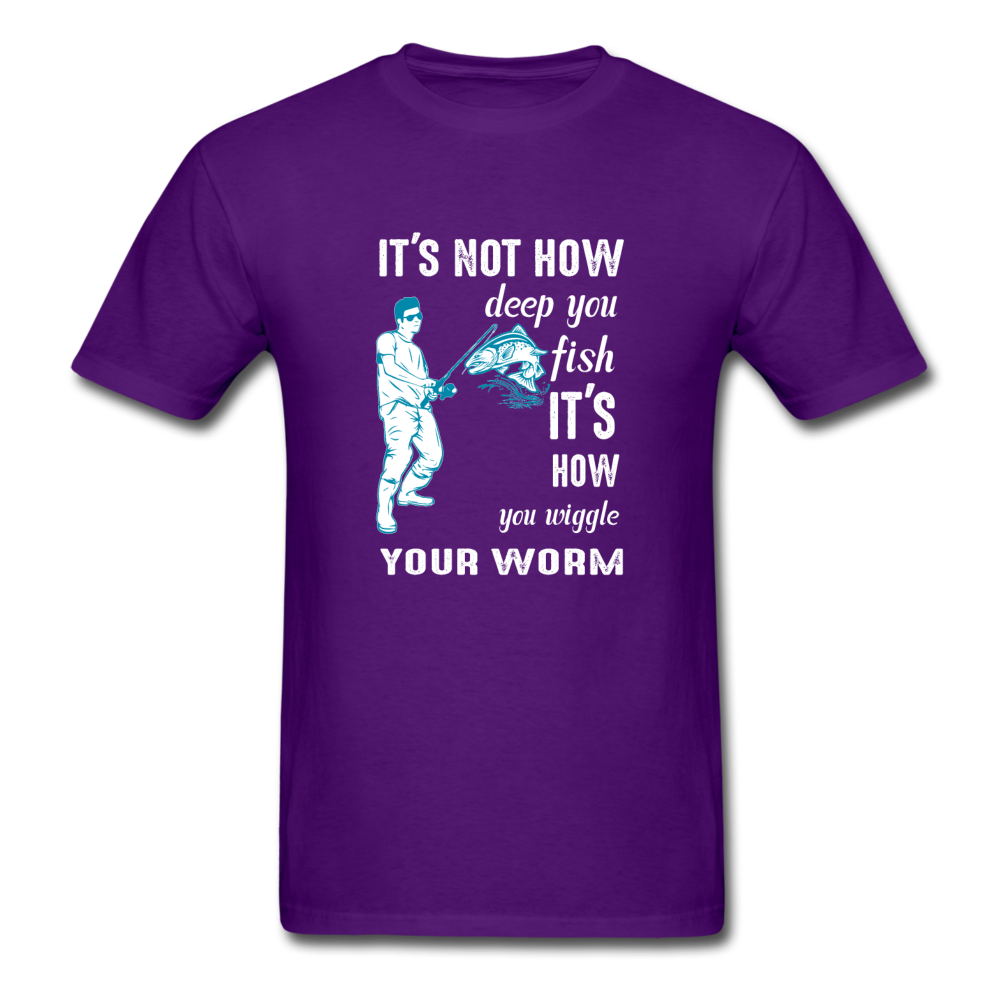 Unisex Classic Wiggle Your Worm T-Shirt - purple
