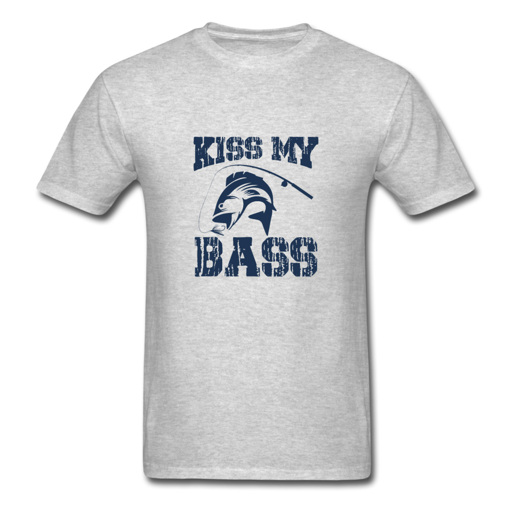 Unisex Classic Kiss My Bass T-Shirt - heather gray