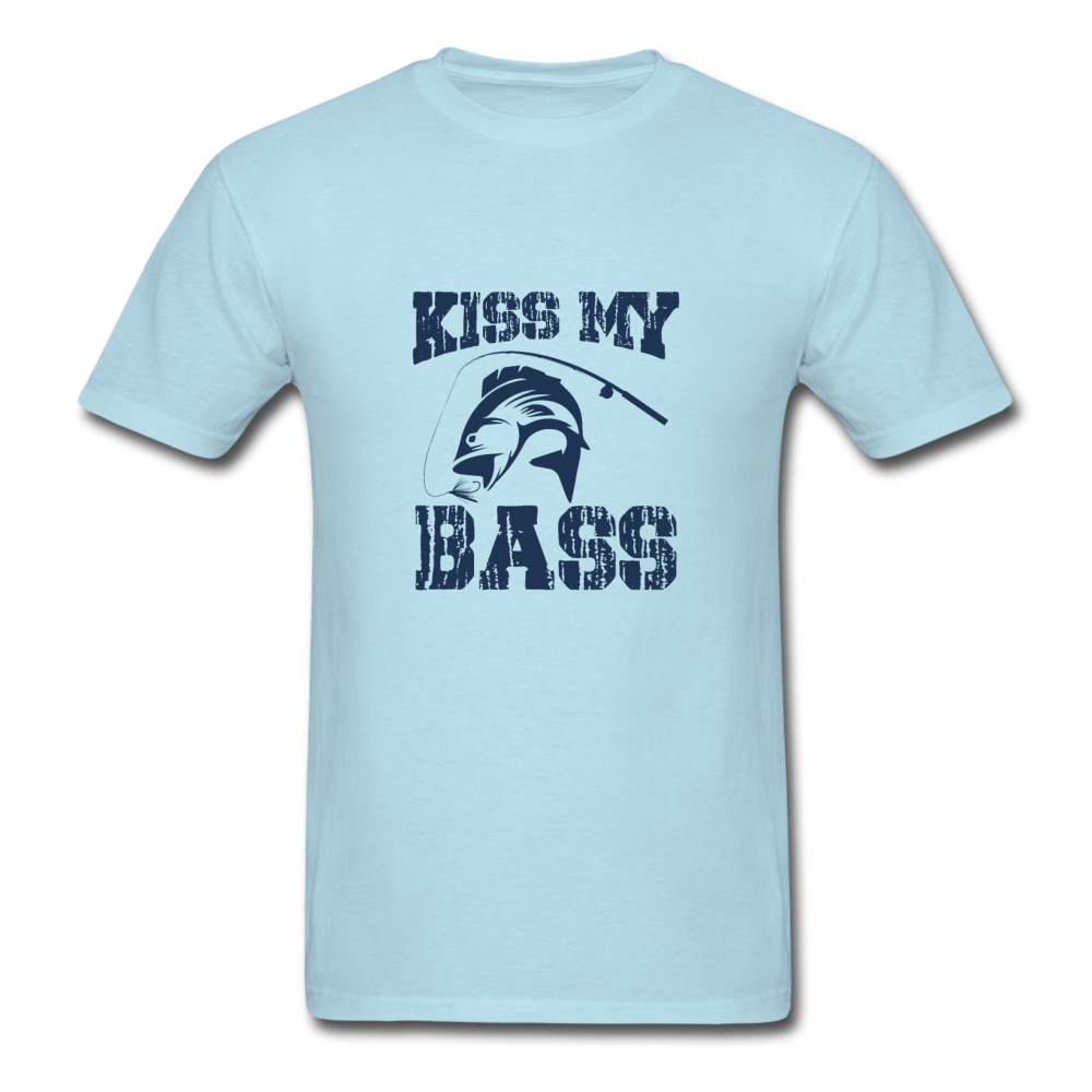 Unisex Classic Kiss My Bass T-Shirt - powder blue