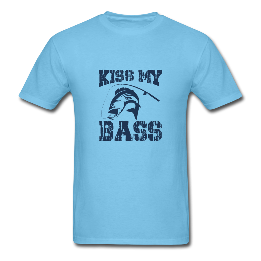 Unisex Classic Kiss My Bass T-Shirt - aquatic blue