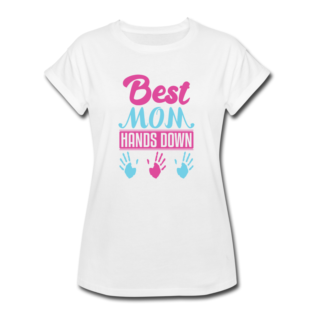 Women's Relaxed Best Mom Fit T-Shirt - white