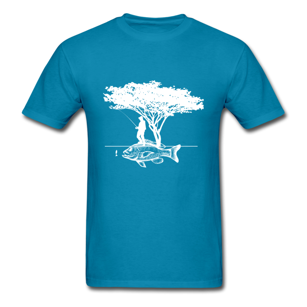 Unisex Classic Standing on Fish T-Shirt - turquoise