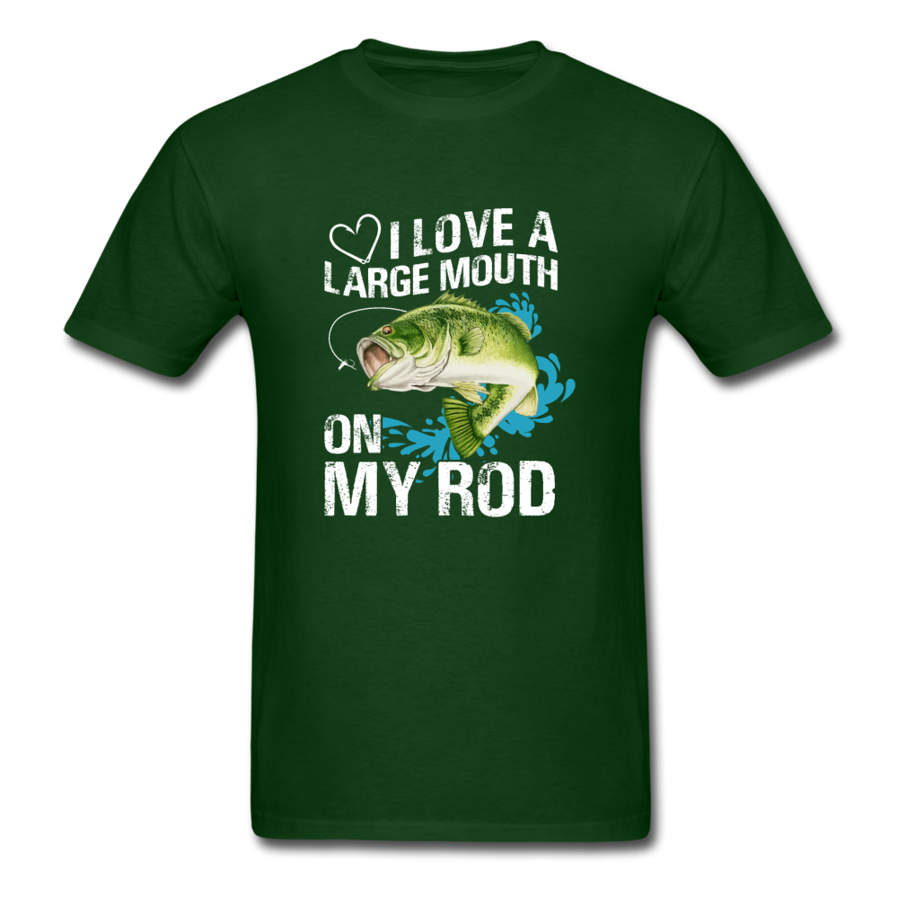 Unisex Classic Large Mouth T-Shirt - forest green